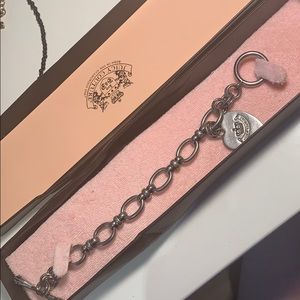 Juicy couture silver charm bracelet